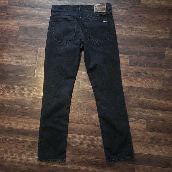 Volcom Vorta Slim Straight True To This Black Jeans Sz 31 Grunge Skater Biker - Picture 3 of 10